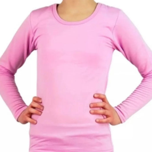 Camiseta Microfibra Primera Capa Cuello Redondo Niña