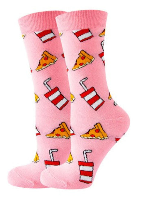 calcetines-pizza-mujer-regalo-goactive.cl